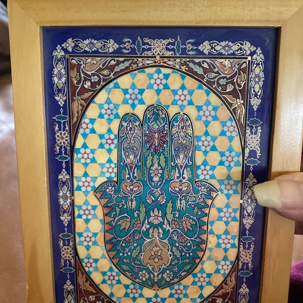 Hebrew Jewish Hamsa Blessing Music Jewelry Box